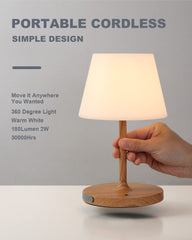 WEILAILUX acabado madera en cuerpo de la lámpara, aspecto decorativo y duradero