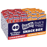 Welch's paquete frontal mostrando 40 unidades y diseño, cómodo para transporte