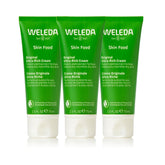 Weleda Skin Food pack frontal muestra envases y beneficio hidratación intensiva