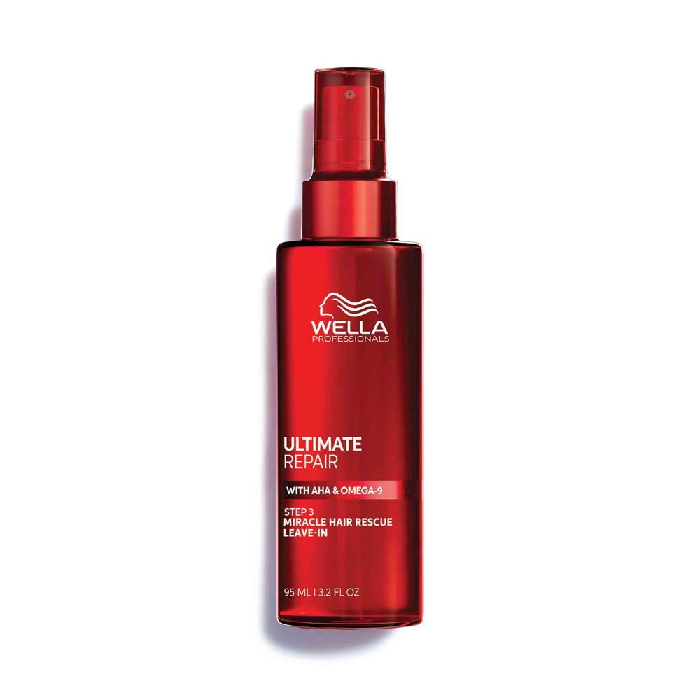 Wella Professionals bottle front packaging showing product and benefit of repair