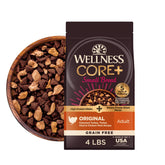 Wellness CORE+ front of bag showing product name and recipe benefits