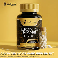 WELLNESS LABSRX cápsula en mano para comparar tamaño y dosificación