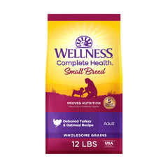 Wellness paquete frontal pavo y avena muestra ingredientes equilibrados