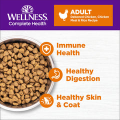Wellness textura del kibble en primer plano que evidencia crocancia para higiene dental
