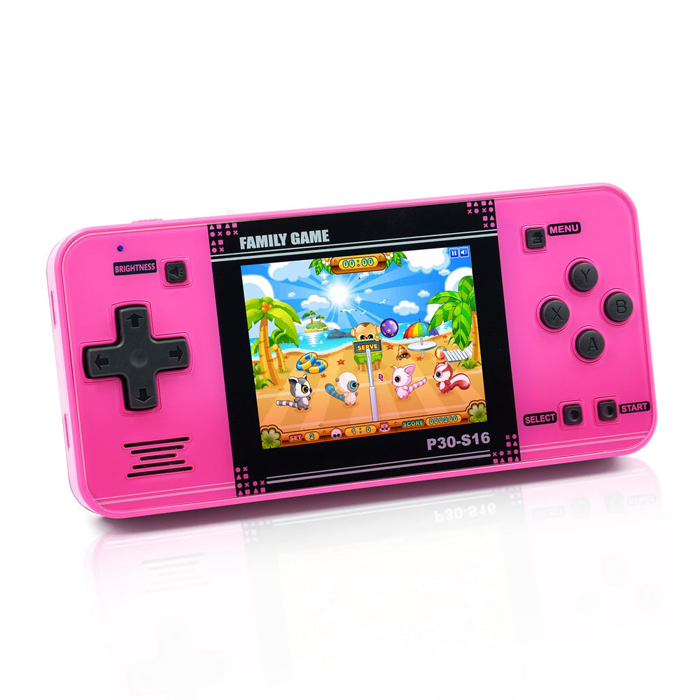 WELLST·G consola frontal mostrando pantalla y color rosa para diversión portátil