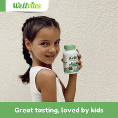 Wellvites etiqueta de ingredientes lista de vitaminas y libre de alérgenos