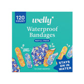 Welly empaque frontal Ocean Friends muestra 120 curitas, ideal para reabastecer