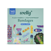 Welly pack frontal con 160 apósitos, surtido completo y práctico