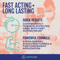 WELMATE aplicación en ojo demostrando técnica segura y confort