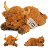 Wepop Highland Cow vista frontal mostrando diseño adorable y tamaño adecuado