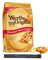 CC's Sweets & Snacks bolsa frontal de Werthers Original mostrando el embalaje y cantidad