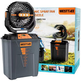 WESTTREE vista frontal del ventilador mostrando diseño y botones, facilidad de uso