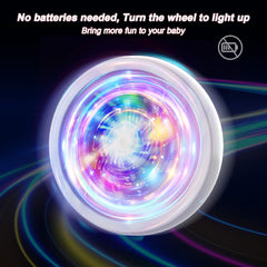 WETIFY detalle de la rueda trasera luminosa que entretiene sin pilas