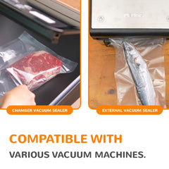 Wevac embossed channel close-up improving suction and seal strength