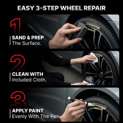Wheel Scratch Fix: bloque de lijado suave que prepara la superficie eficientemente
