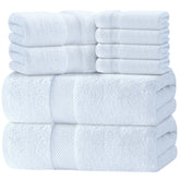 White Classic frontal del set blanco mostrando elegancia y confianza