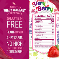 WILEY WALLABY detalle de la textura masticable del twist y atractivo