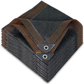 winemana front view of 10x20ft shade cloth showing compact folded packaging and product branding benefits shade