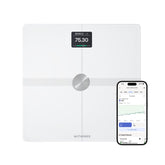 Withings Body Smart frontal mostrando la pantalla y lectura rápida