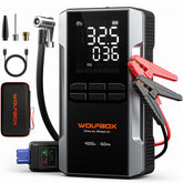 WOLFBOX MV24A vista frontal mostrando carcasa y controles, fácil identificación y transporte