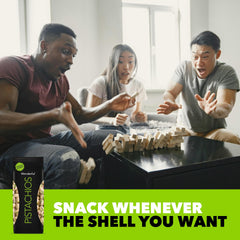 Wonderful Pistachios bolsa resellable abierta conservando frescura