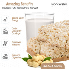 Wonderslim barra abierta que muestra textura esponjosa y satisfacción