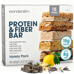 WonderSlim frente del empaque mostrando variedad y beneficios visibles