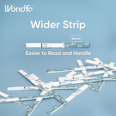 Wondfo primer plano de una tira y marca de nivel para uso correcto