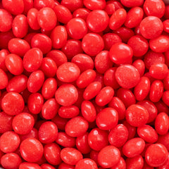Wonka Red Hots primer plano de textura crujiente y brillo atractivo