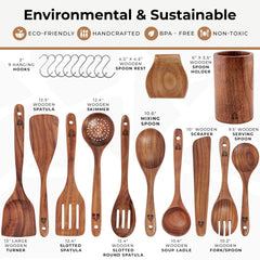 Woodenhouse reposacucharas en uso manteniendo la encimera limpia