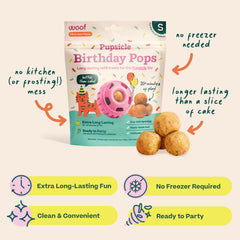 WOOF Refill Pop insertado en juguete Pupsicle para enriquecimiento activo