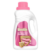 Woolite botella frontal mostrando el envase y beneficios suaves
