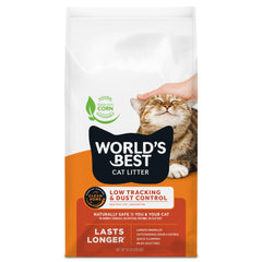 World's Best Cat Litter frente del empaque mostrando 15 lb y beneficios