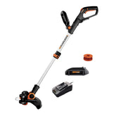 WORX vista frontal del WG163.8 mostrando diseño compacto y manejo fácil