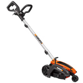 WORX WG896 vista frontal mostrando cuerpo y manillar, ayuda con control y maniobrabilidad
