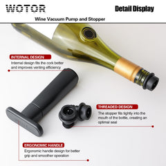 WOTOR detalle del mango plano para bombeo cómodo y estable