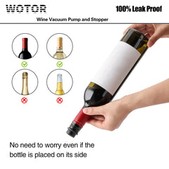 WOTOR en uso sellando una botella para preservar sabor
