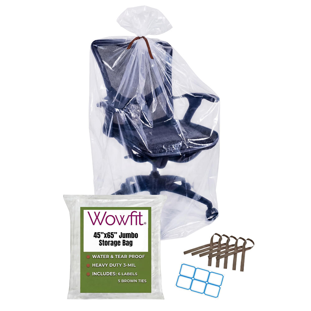 Wowfit paquete frontal de 5 bolsas grandes mostrando tamaño y diseño