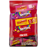 Wrigley's empaque frontal mostrando variedad y gran cantidad para fiestas