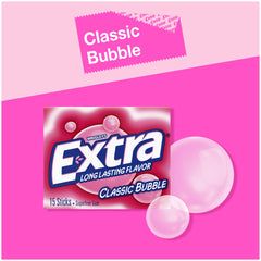 WRIGLEY'S EXTRA pack abierto con barritas visibles para fácil acceso