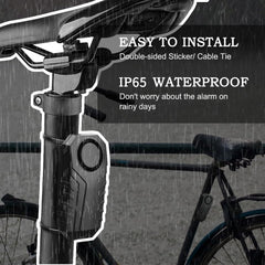 wsdcam alarma montada en bicicleta en uso, seguridad visible