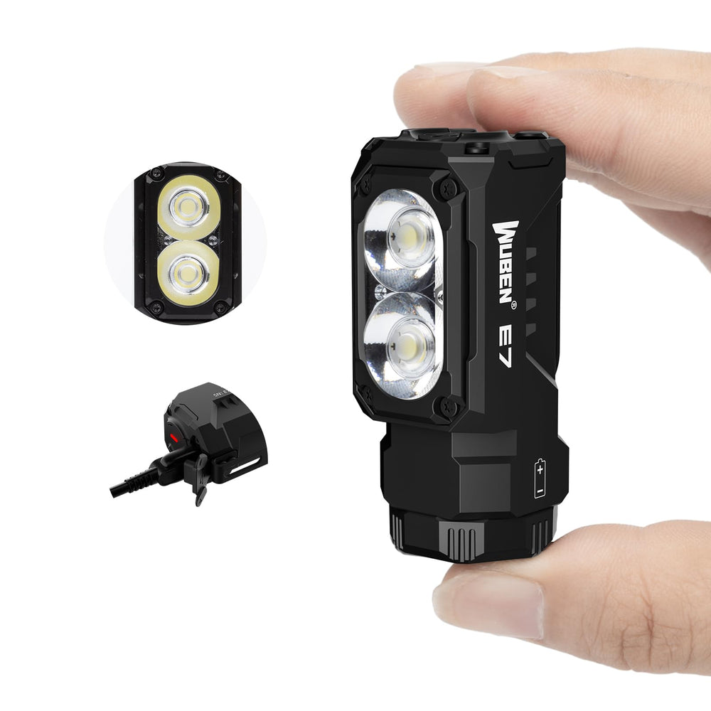 WUBEN E7 frontal mostrando diseño compacto y potencia