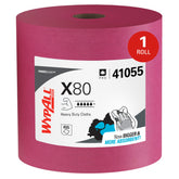 Wypall paño rollo frente mostrando cantidad y color beneficios de uso prolongado