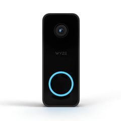WYZE vista frontal del timbre con cámara mostrando diseño y ventajas visuales