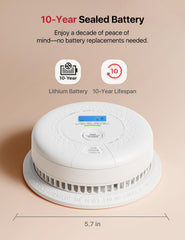 X-Sense primer plano del sensor electroquímico para detectar CO
