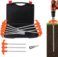 x-vesolje paquete frontal con 12 estacas y llave, portátil y resistente