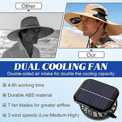 XIDIAK persona con sombrero pescando refrigeración activa y sombra