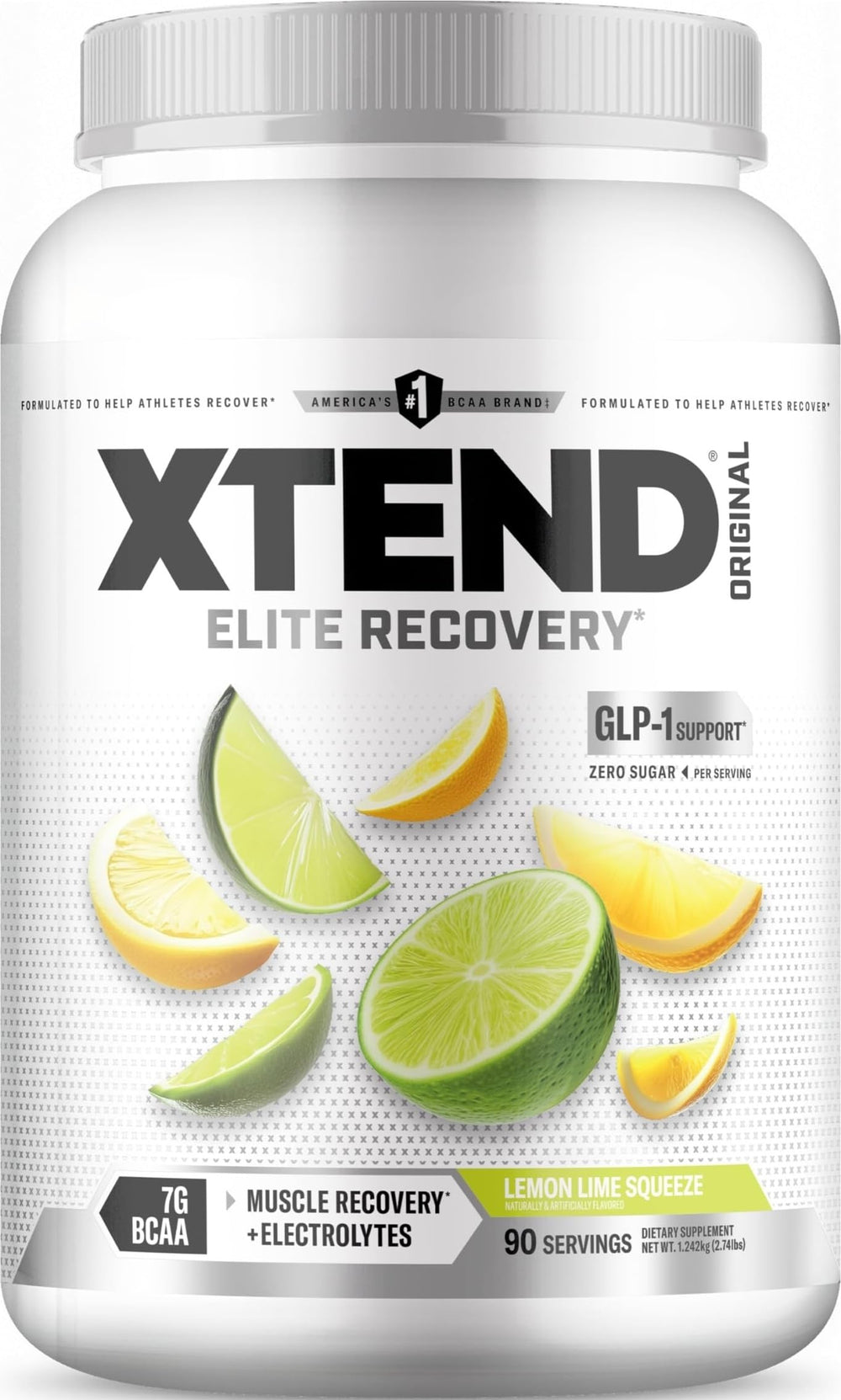 Xtend envase frontal Limón Lima mostrando diseño y información clave