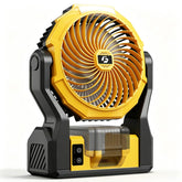 XZK ventilador frontal mostrando diseño resistente y portabilidad