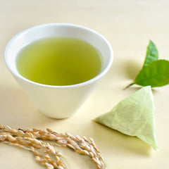 YAMASAN KYOTO UJI tea bag close-up revealing premium leaf blend clarity